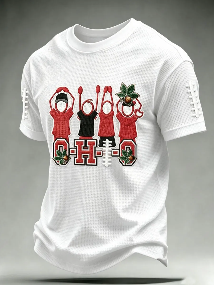 Men'S Football Fan Waffle T-Shirt