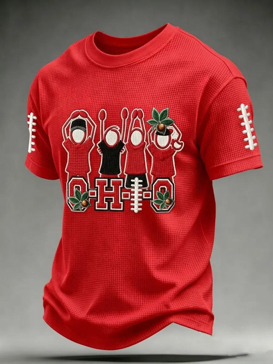 Men'S Football Fan Waffle T-Shirt
