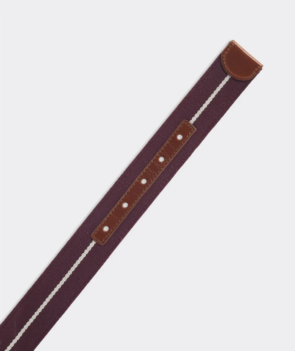 Leather & Webbing Reversible Belt