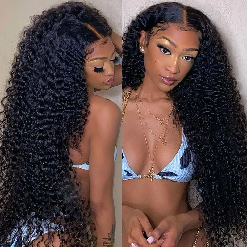 Real HD Lace Full Frontal Wig Undetactable HD Lace Deep Wave Human Hair Wig