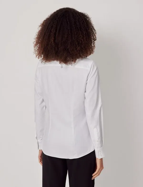 Twill Cotton Semi-Fitted Shirt