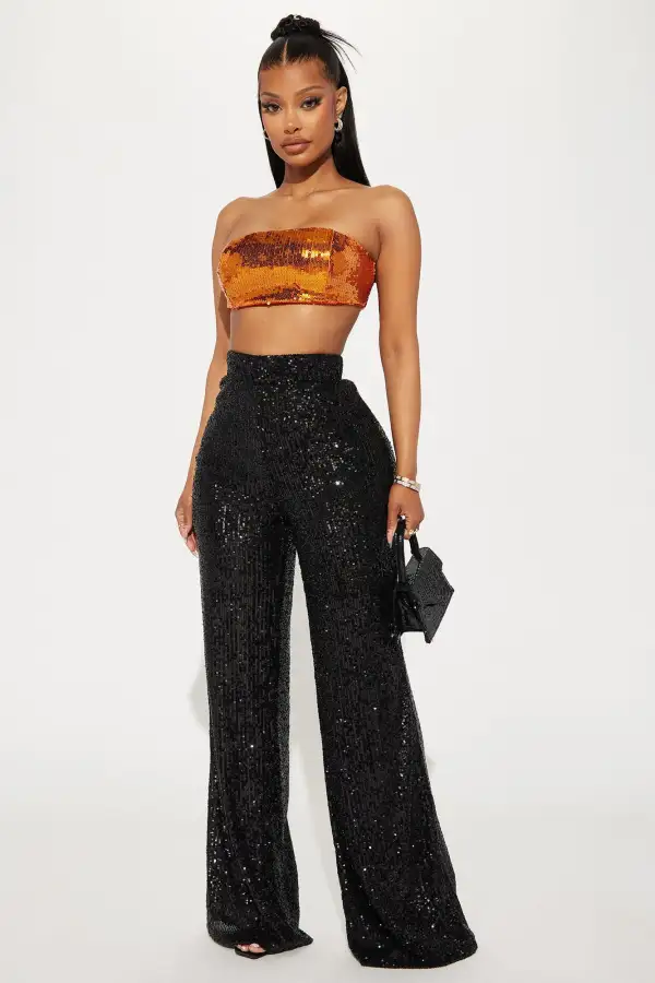 Nemara Sequin Top - Orange