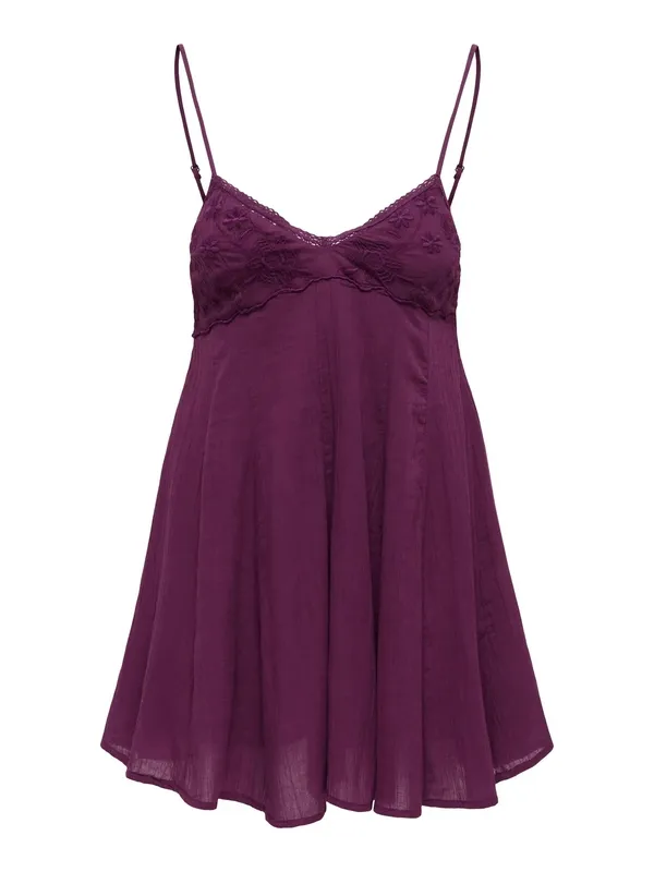 Cotton Sleeveless Mini Dress