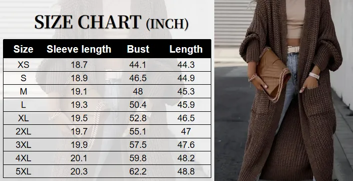 Women's Solid Drop Shoulder Long Cardigan