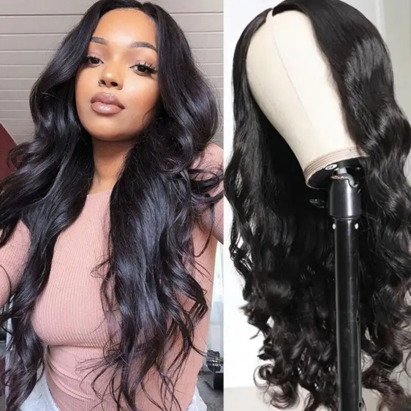 Body Wave V Part Wig No Leave Out Upgraded U Part Wig 100% Human Hair Wig
