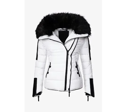 Women's   short parka coat red