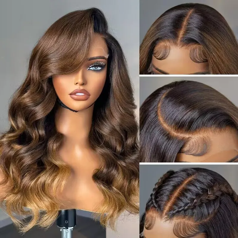 Special Offer | Parting Max 9x6 Glueless Wig Ombre Brown Loose Body Wave Wig Pre Bleached Ready to Go