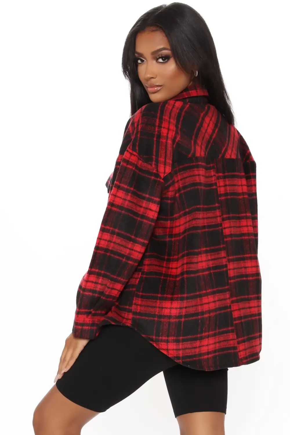 Check Ya Later Flannel Top - Red/combo