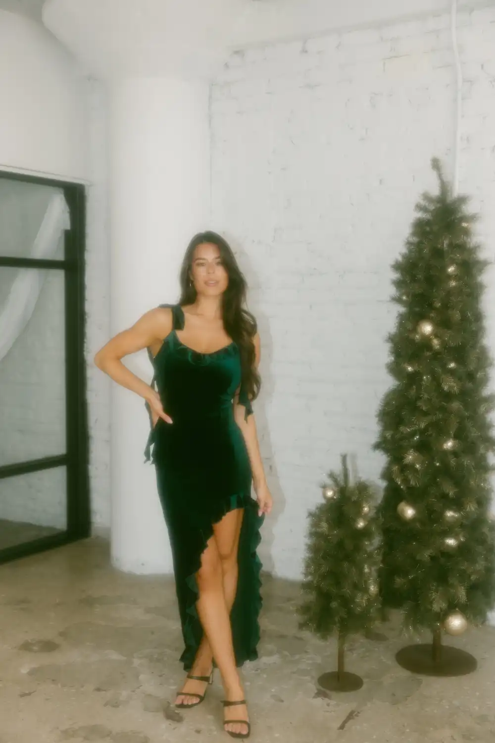 Velvet Cheer Maxi Dress