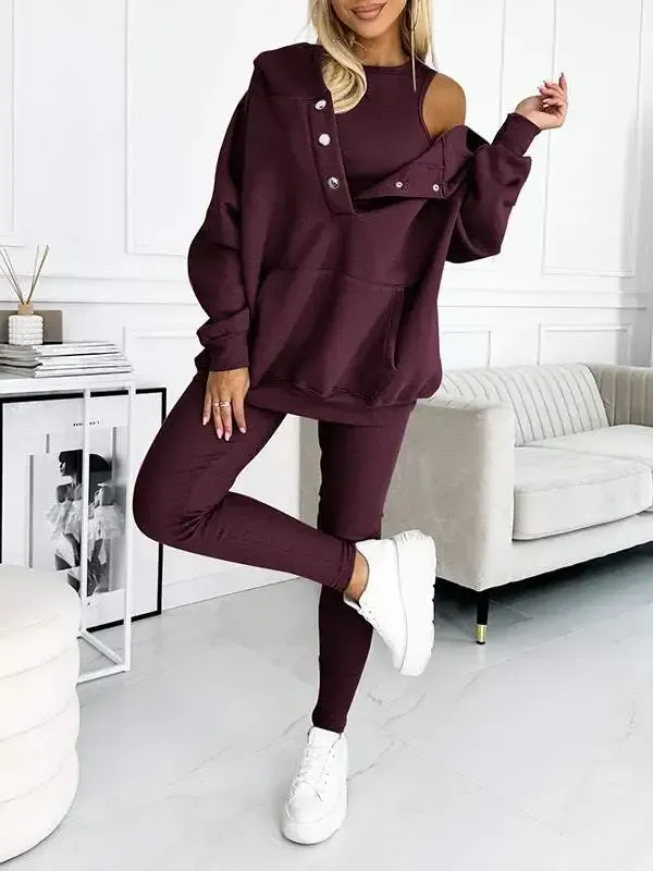 Women Casual and Comfortable Sweatshirt Suit