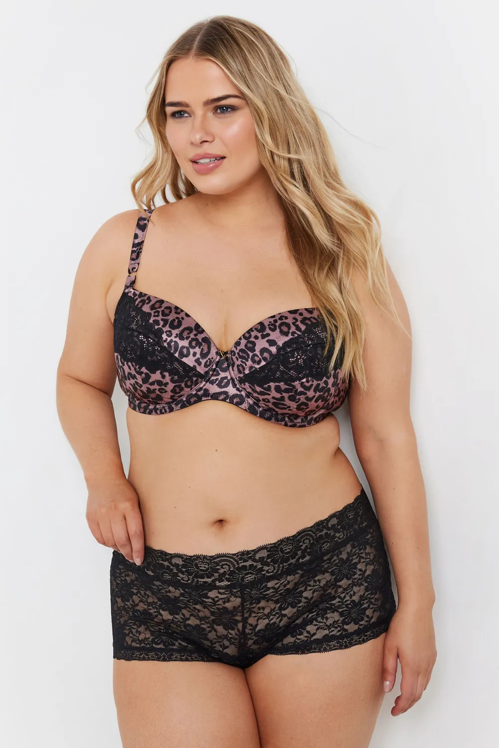 YOURS 5 PACK Curve Black Cotton High Waisted Full Briefs