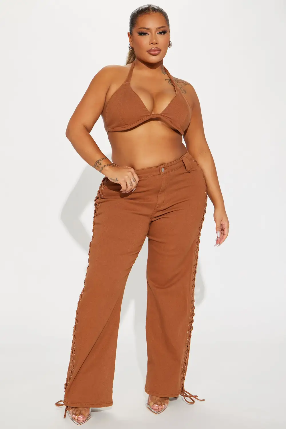 True Chemistry Pant Set - Brown