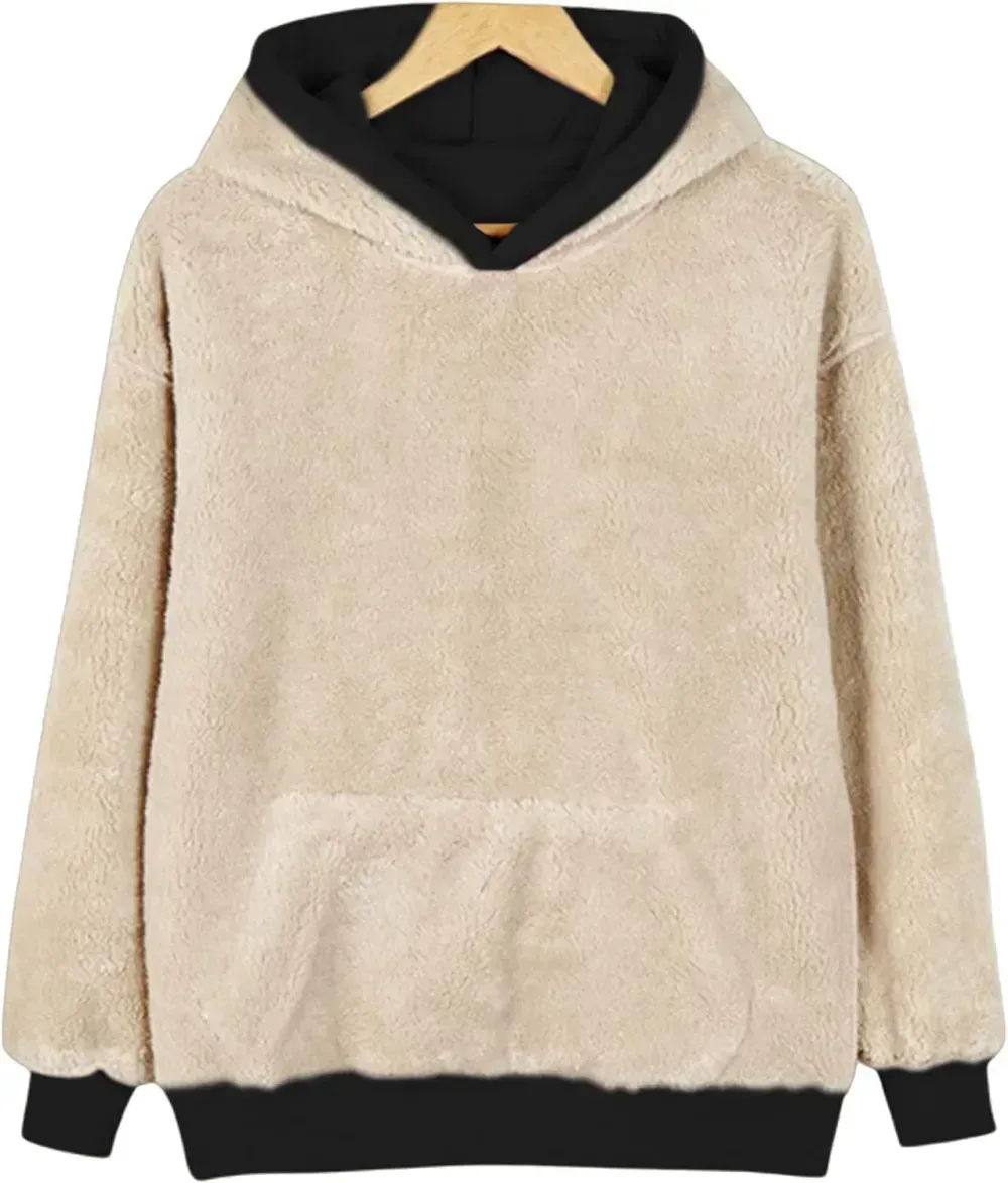 Women's Winter Hoodies Pullover Sherpa Fleece Warm Heavyweight Sweatshirt