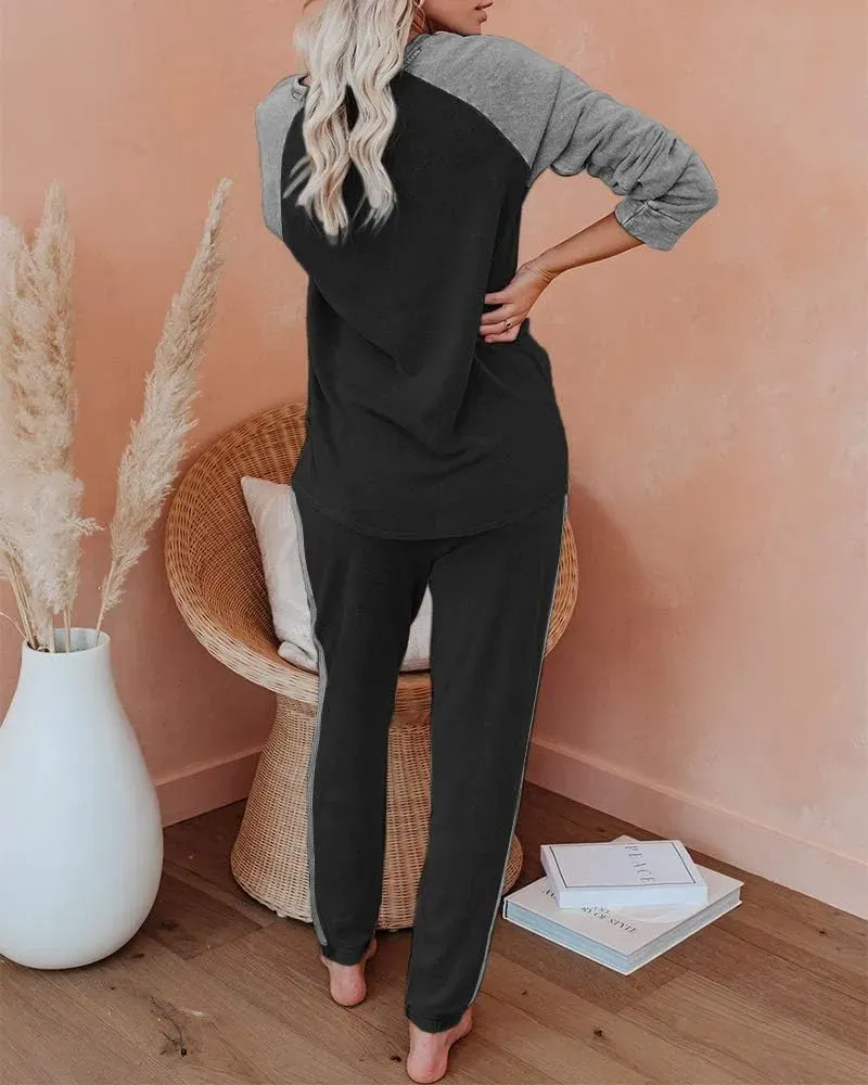 Lounge Sets for Women Two Piece Outfits Sweatsuits Sets Long Pant Loungewear Workout Athletic Tracksuits
