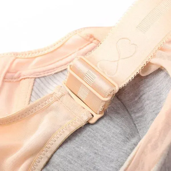 Embroidery Wireless Full Busted Anti Sagging Cami Bras