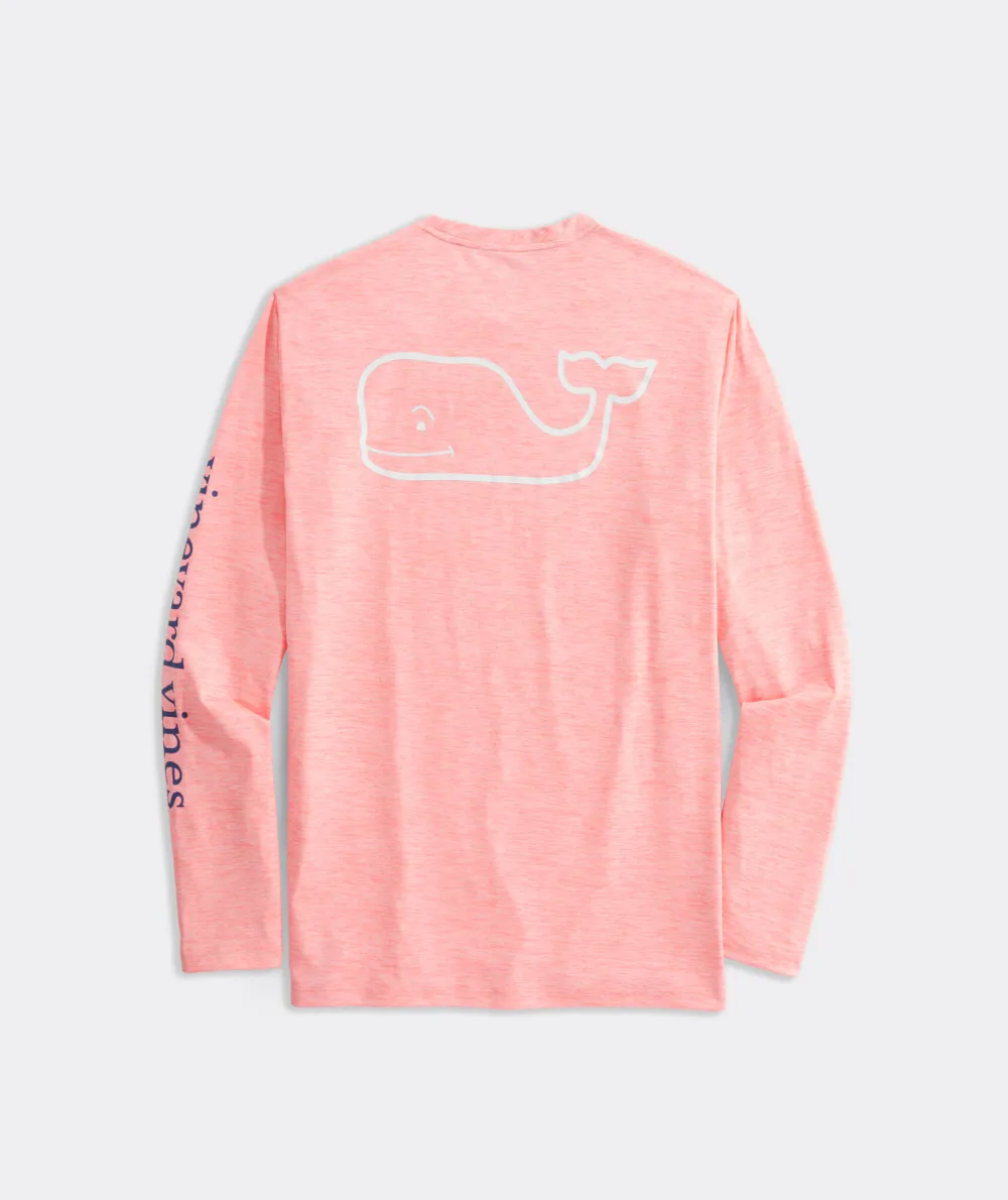 Whale Logo Long-Sleeve Harbor Performance Tee