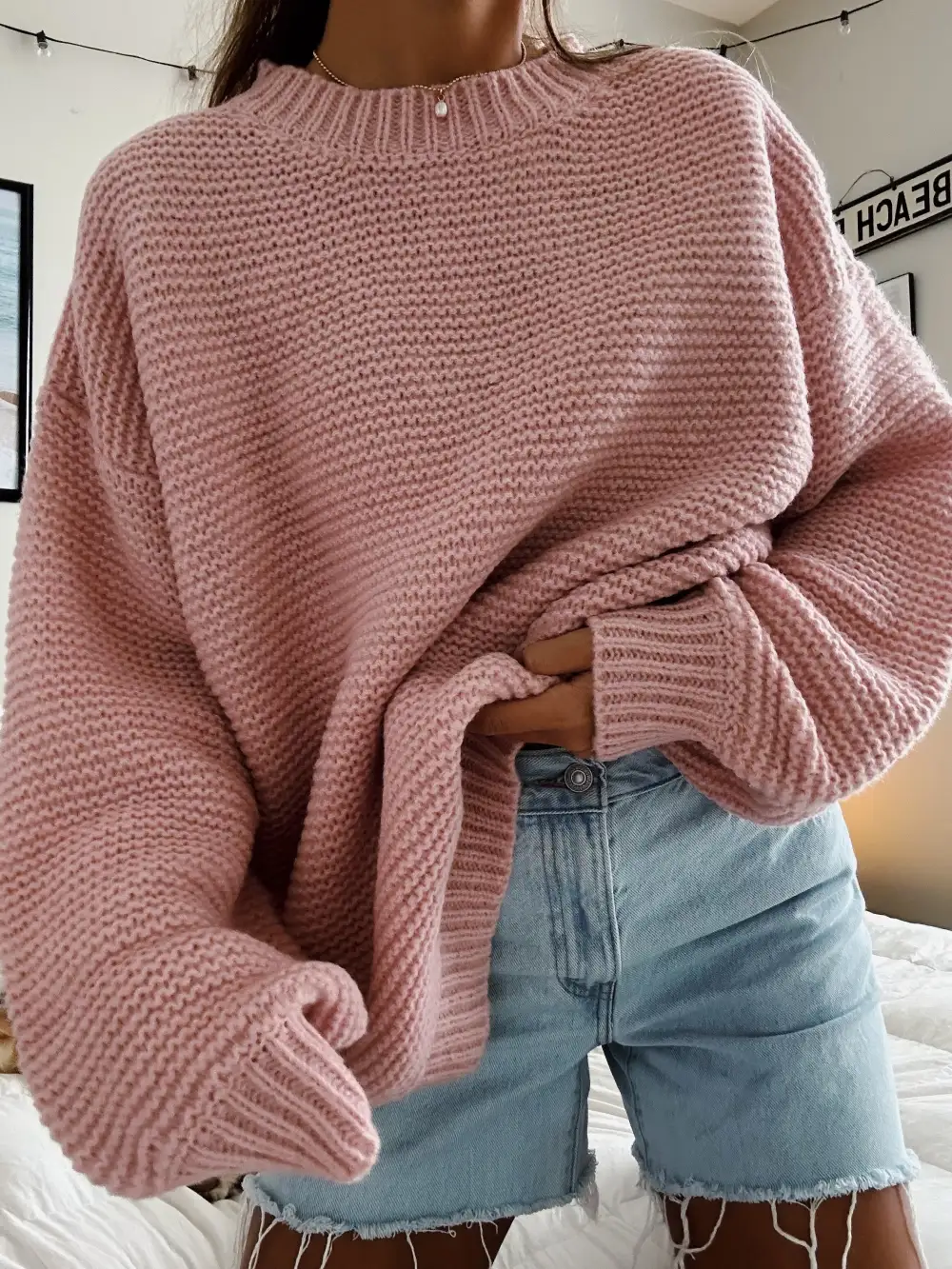 OVERSIZED CHUNKY SWEATER