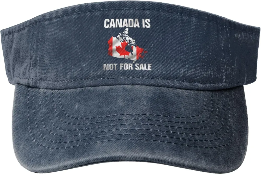 Canada is Not for Sale Sport Sun Visor Hats Empty Top Baseball Cap Cotton