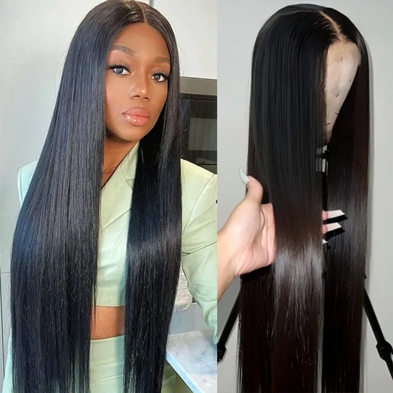 13x6 Full HD Lace Frontal Wig Undetactable BlendAway 9x6 HD Lace Straight Human Hair Wig