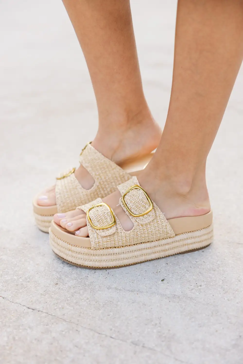 The Clearing Nude Sandals