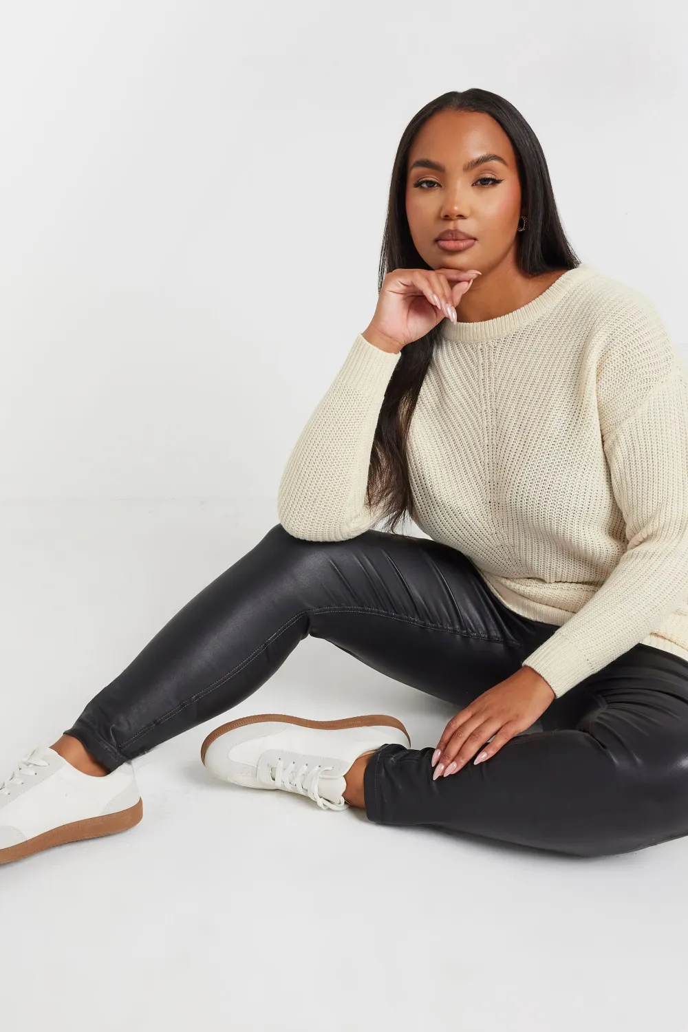 YOURS Curve Pink Essential Knitted Jumper