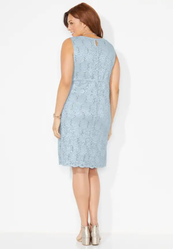 Sparkling Lace Jacket Dress