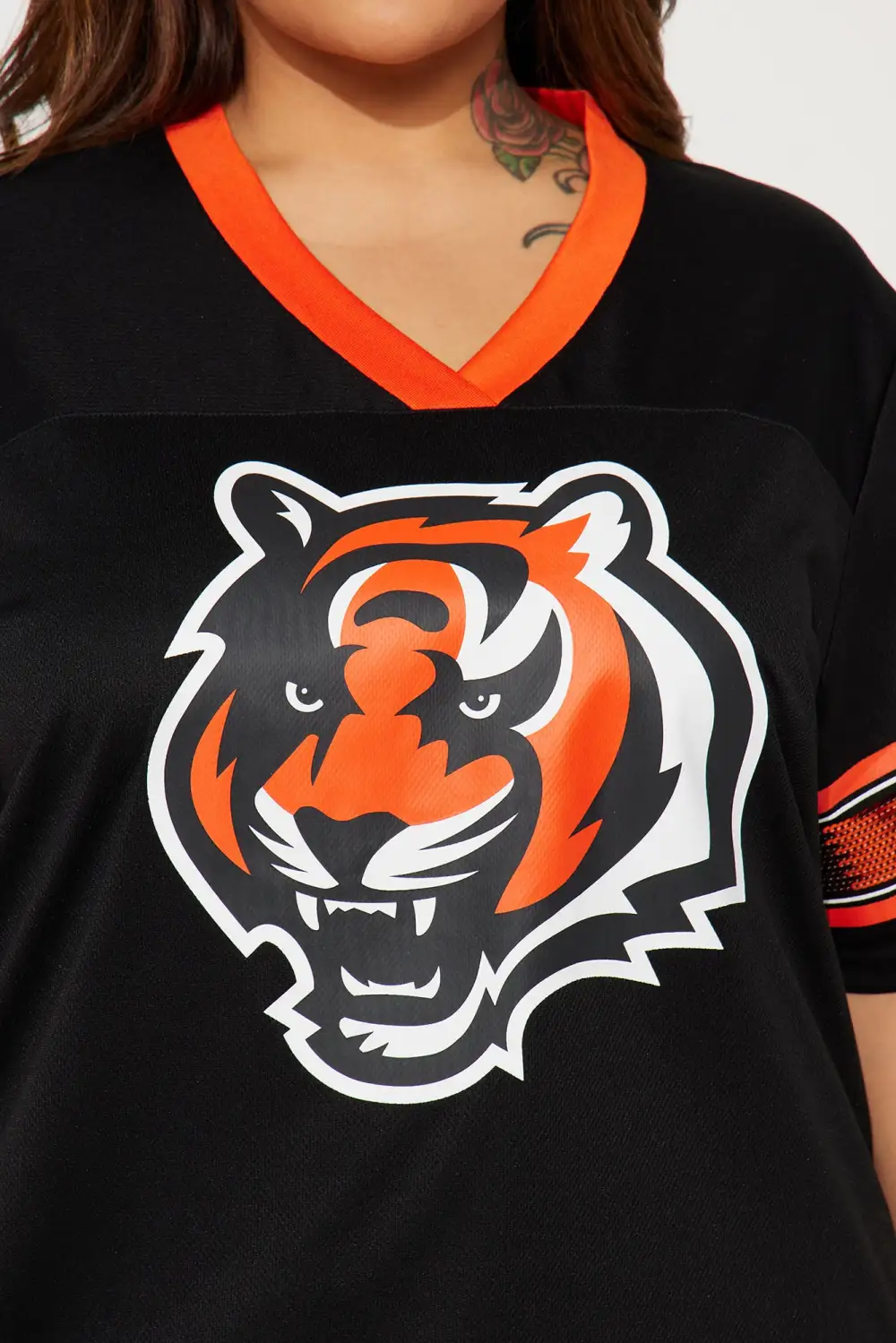 Rising Star Bengals Mesh Top - Black