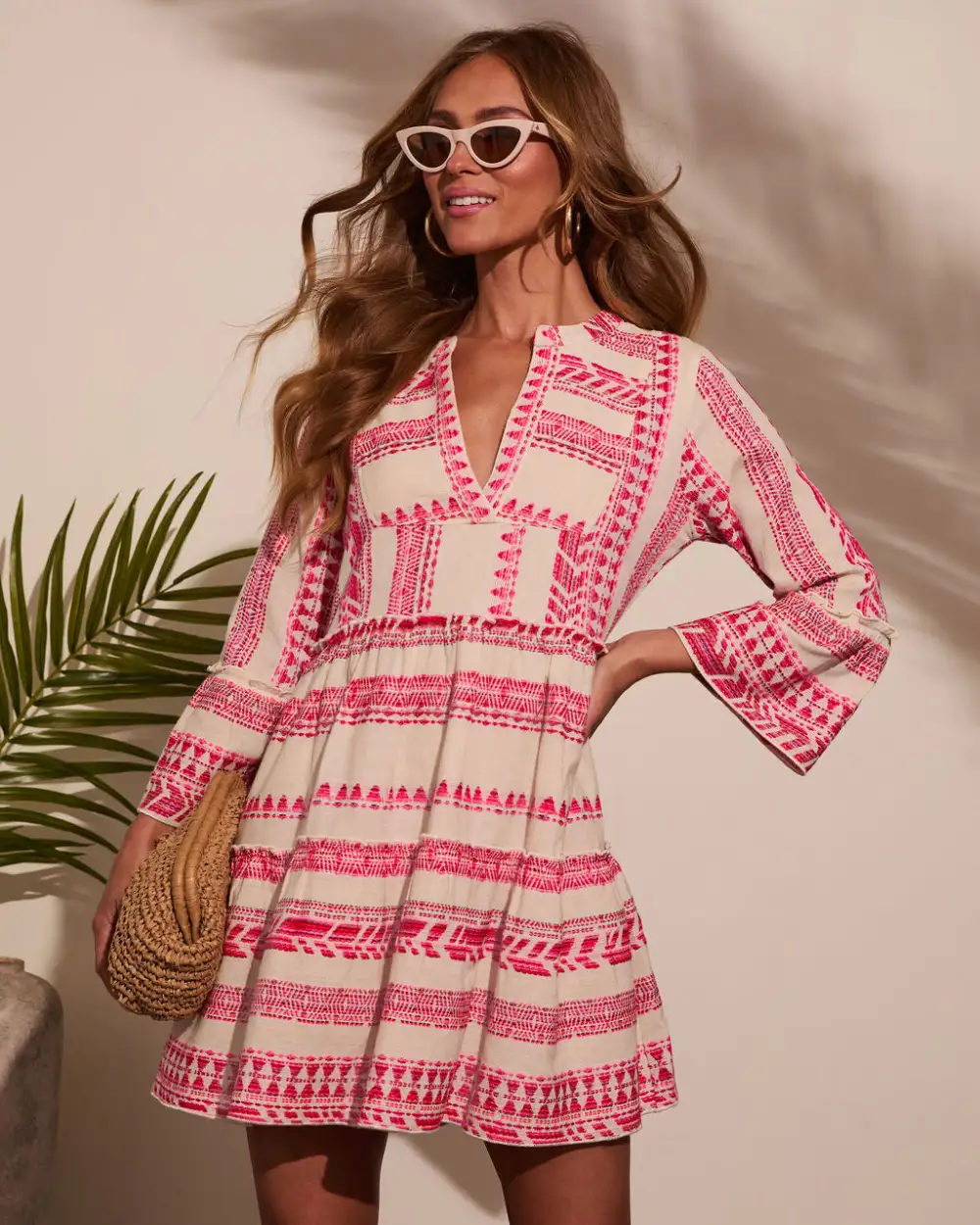 Sonny Abstract Tunic Mini Dress