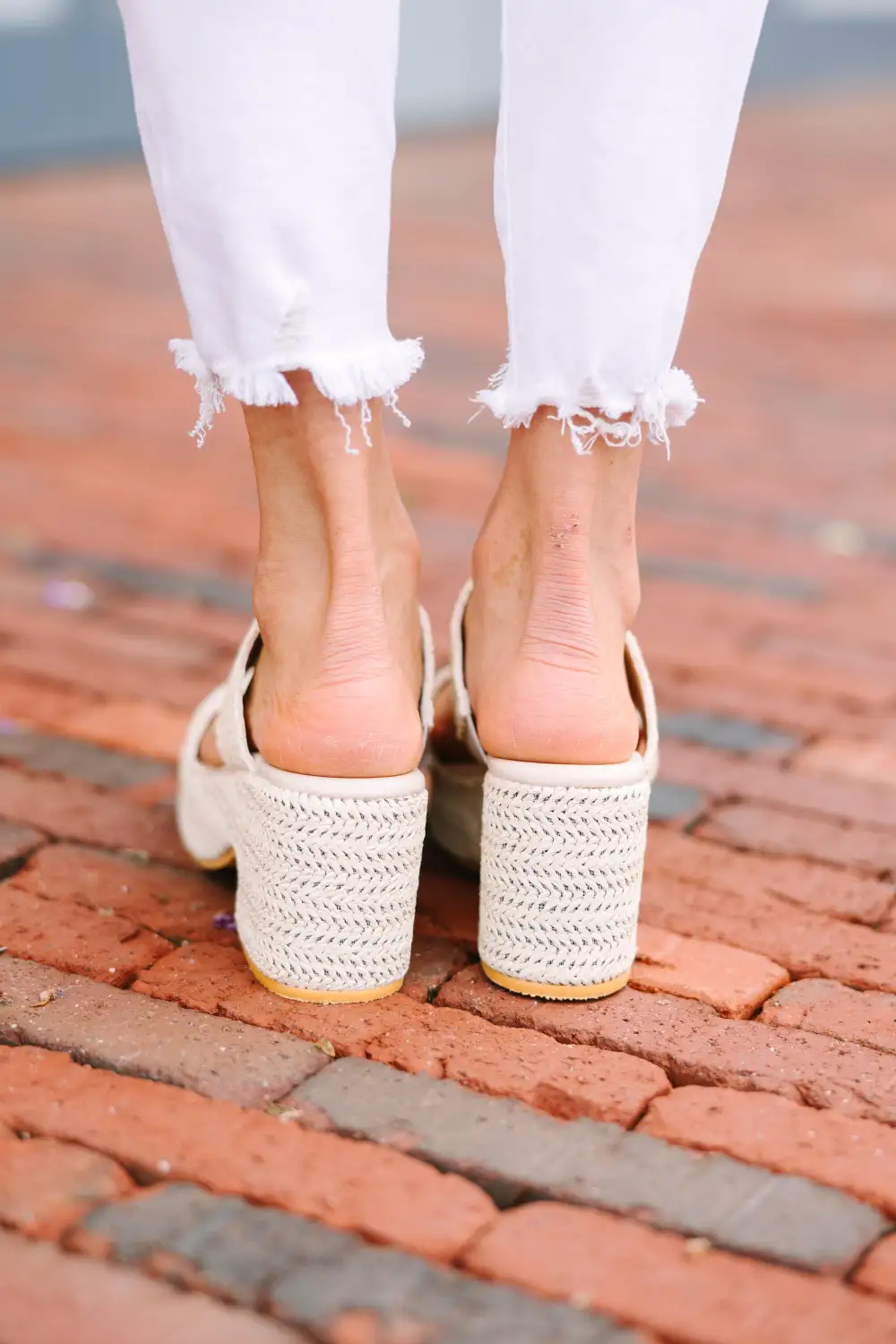 Matisse: On The Boardwalk Ivory White Jute Heels