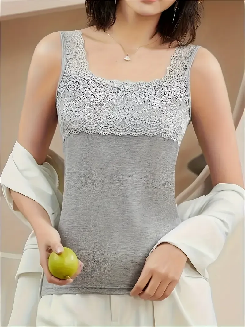 Three-piece Set of Floral Strap Tank Tops