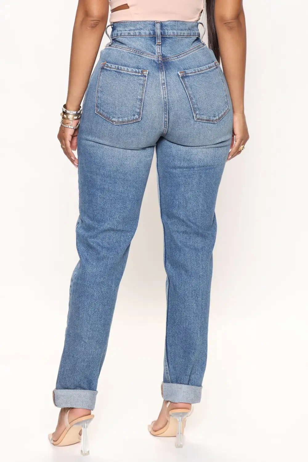 Tall I Got It From My Mama Jeans - Medium Wash