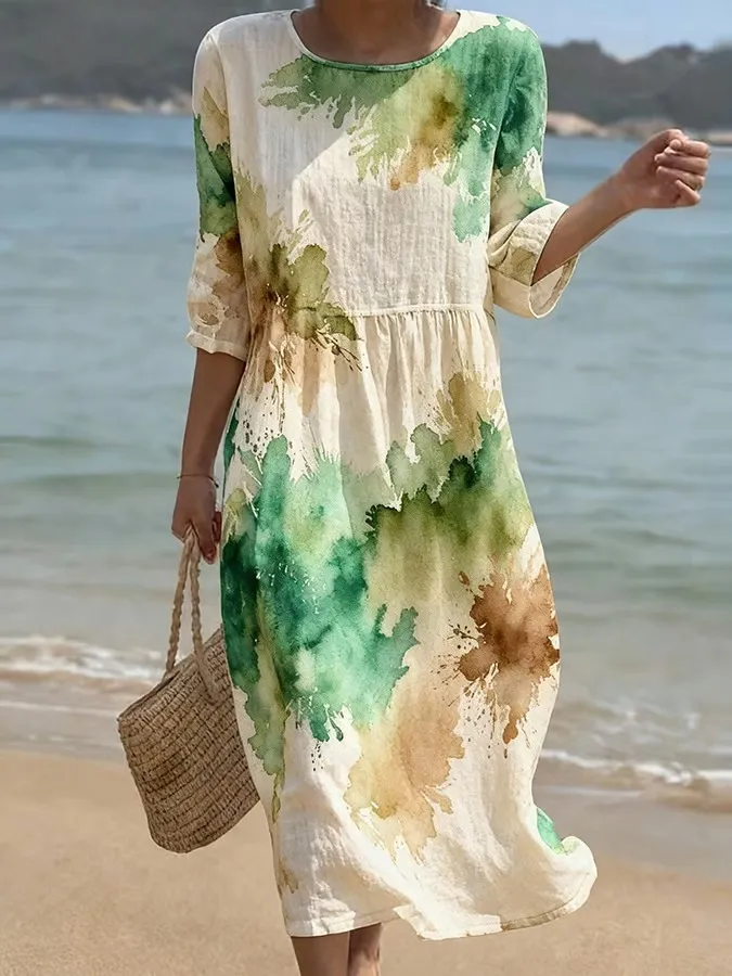 Women's Casual Art Printed Dress