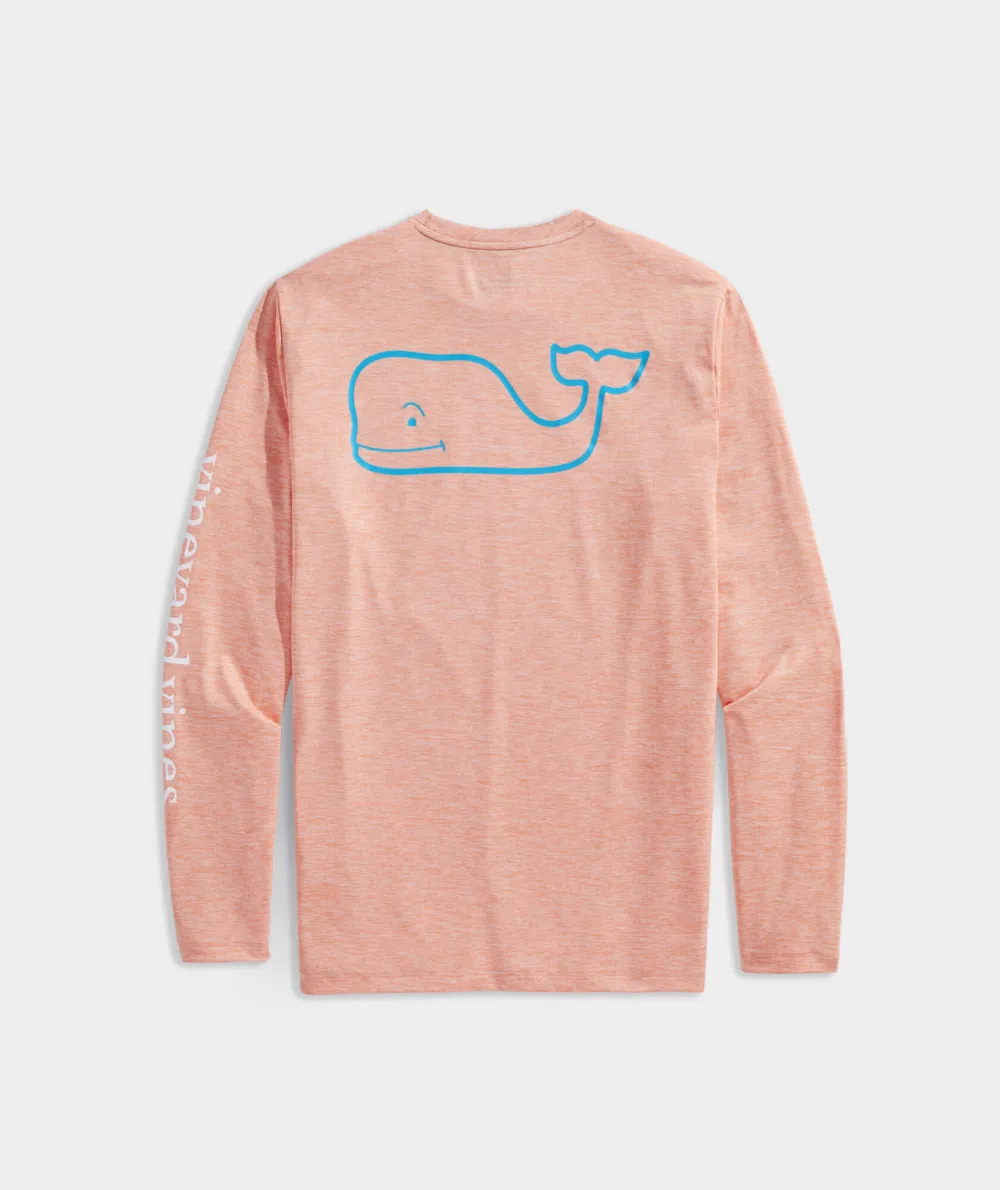 Whale Logo Long-Sleeve Harbor Performance Tee