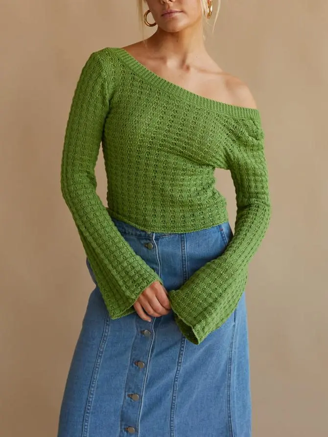 Jackie Slouchy Bell Sleeve Sweater