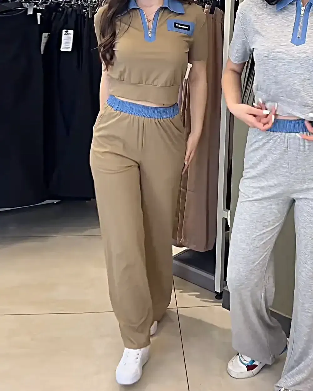 Women's Patchwork Contrasting Color Casual Suit