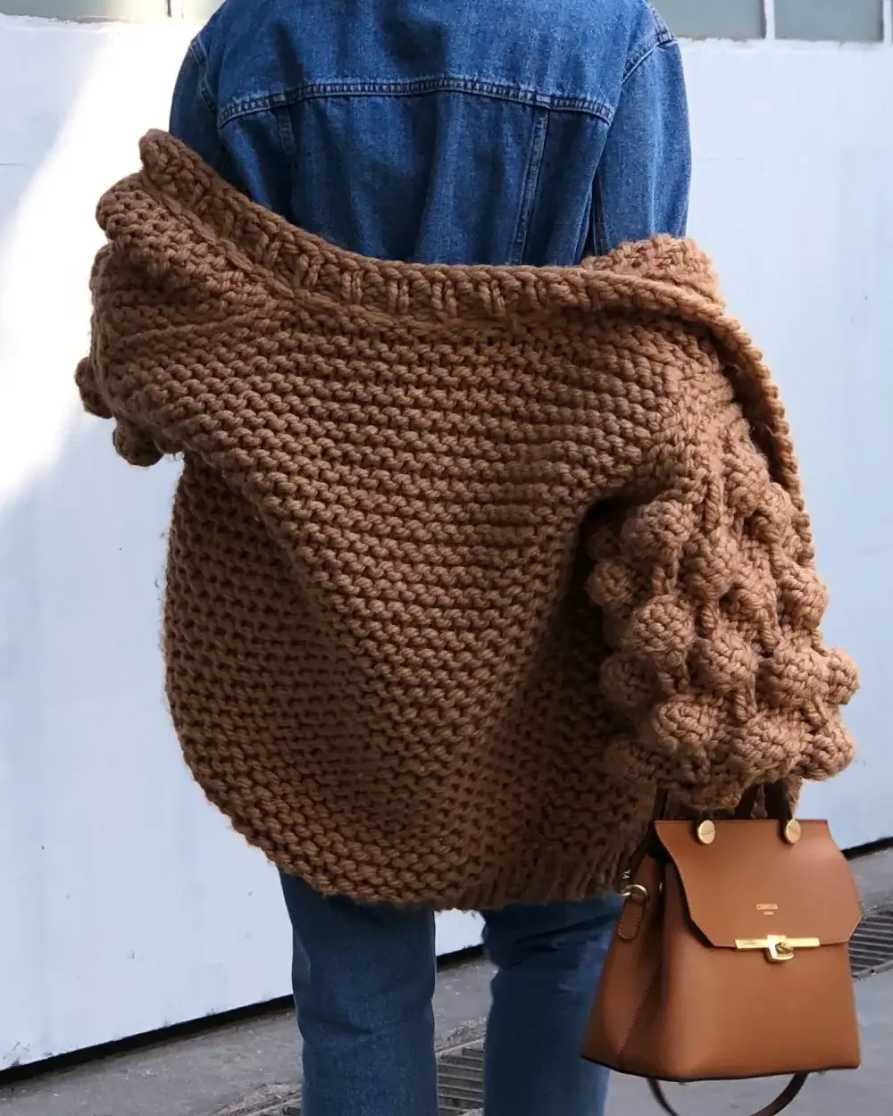 Bubble Sleeve Cardigan