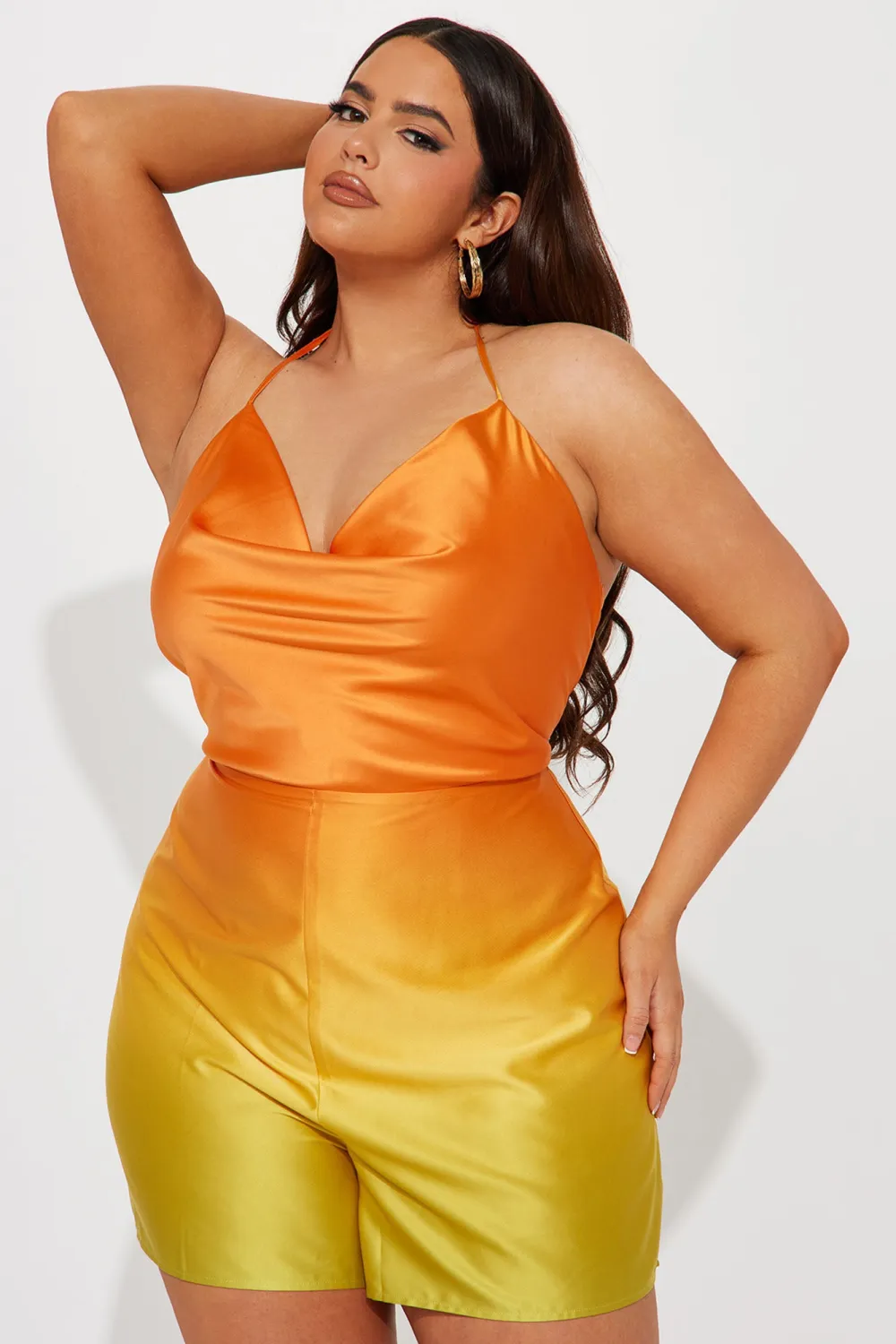 Kimberly Ombre Romper - Yellow/combo