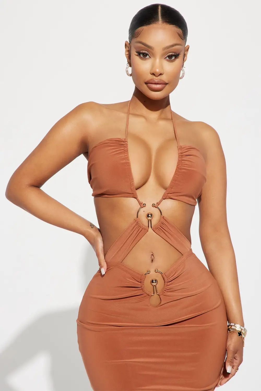 Sexy N Spicy Maxi Dress - Copper
