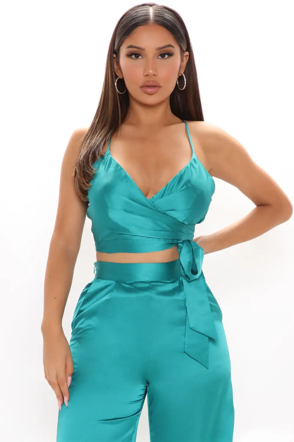 Luxury Views Pant Set - Emerald