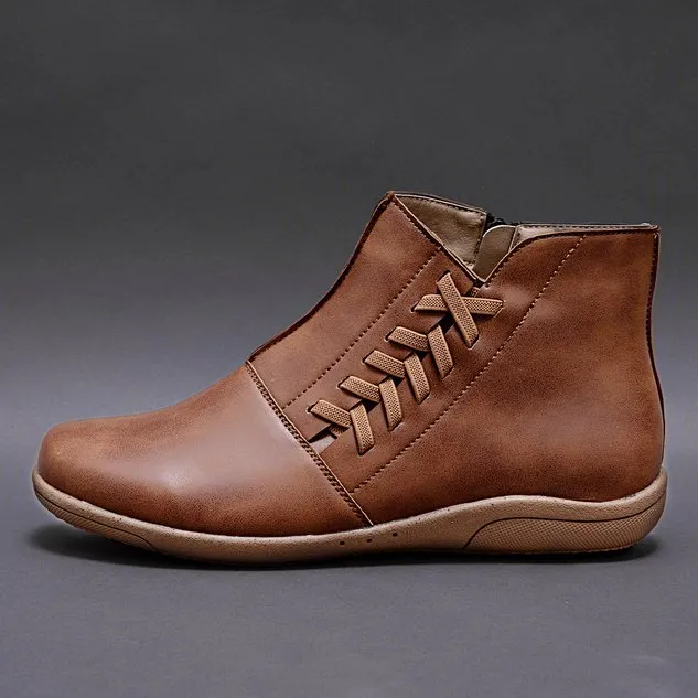 Women Winter Flat Heel Boots