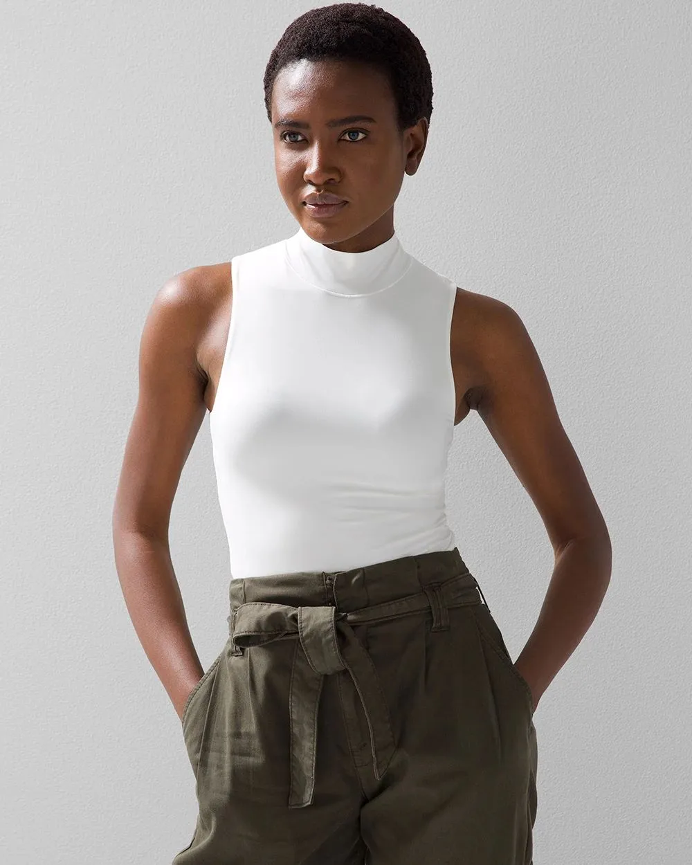 WHBM® FORME Mock Neck Tank