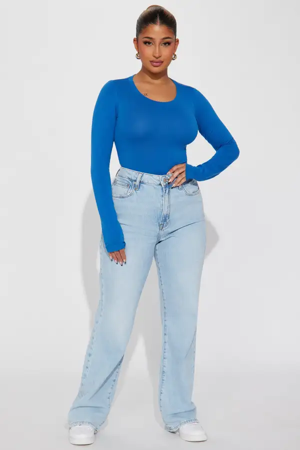 Julia Long Sleeve Top - Blue Star