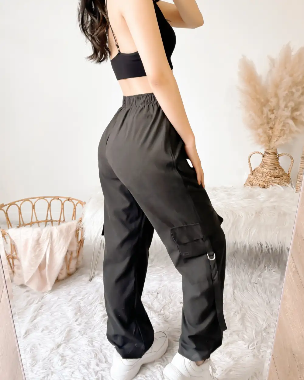 HAILEY SUEDE CARGO PANTS