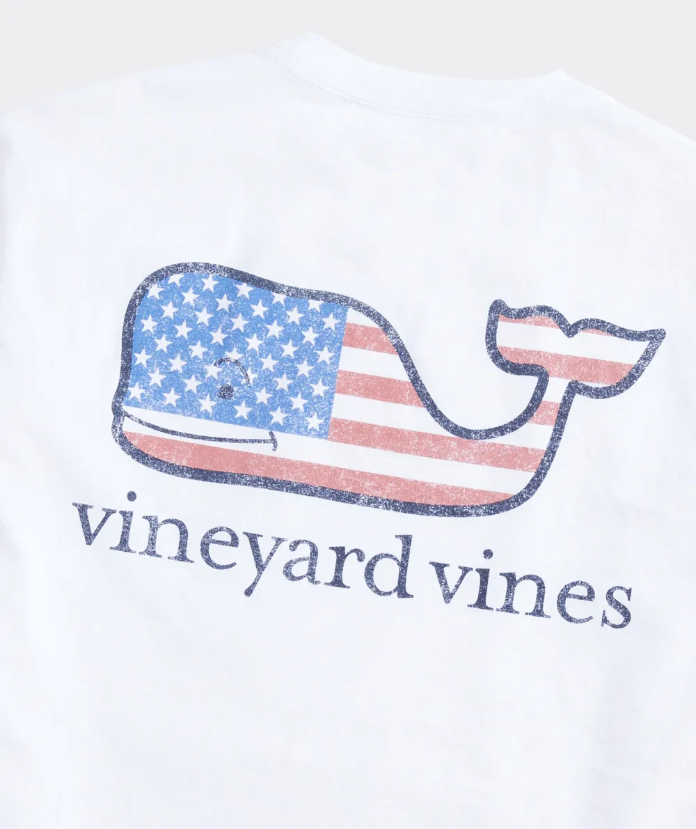 Flag Whale Short Sleeve Pocket Tee