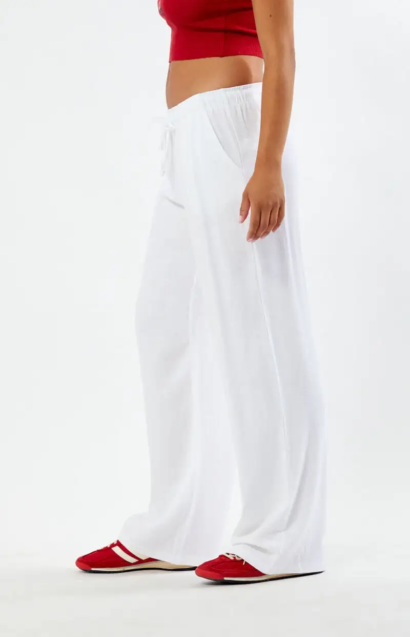 Beverly and Beck Linen Pull-On Pants