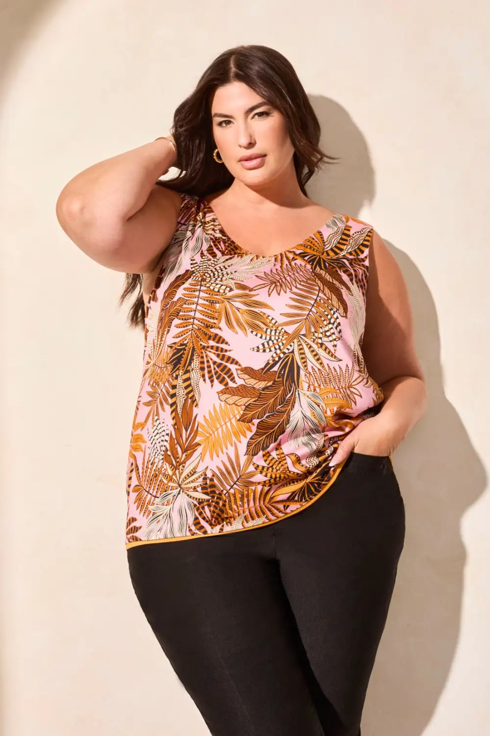 Printed Reversible Camisole-Goldensun