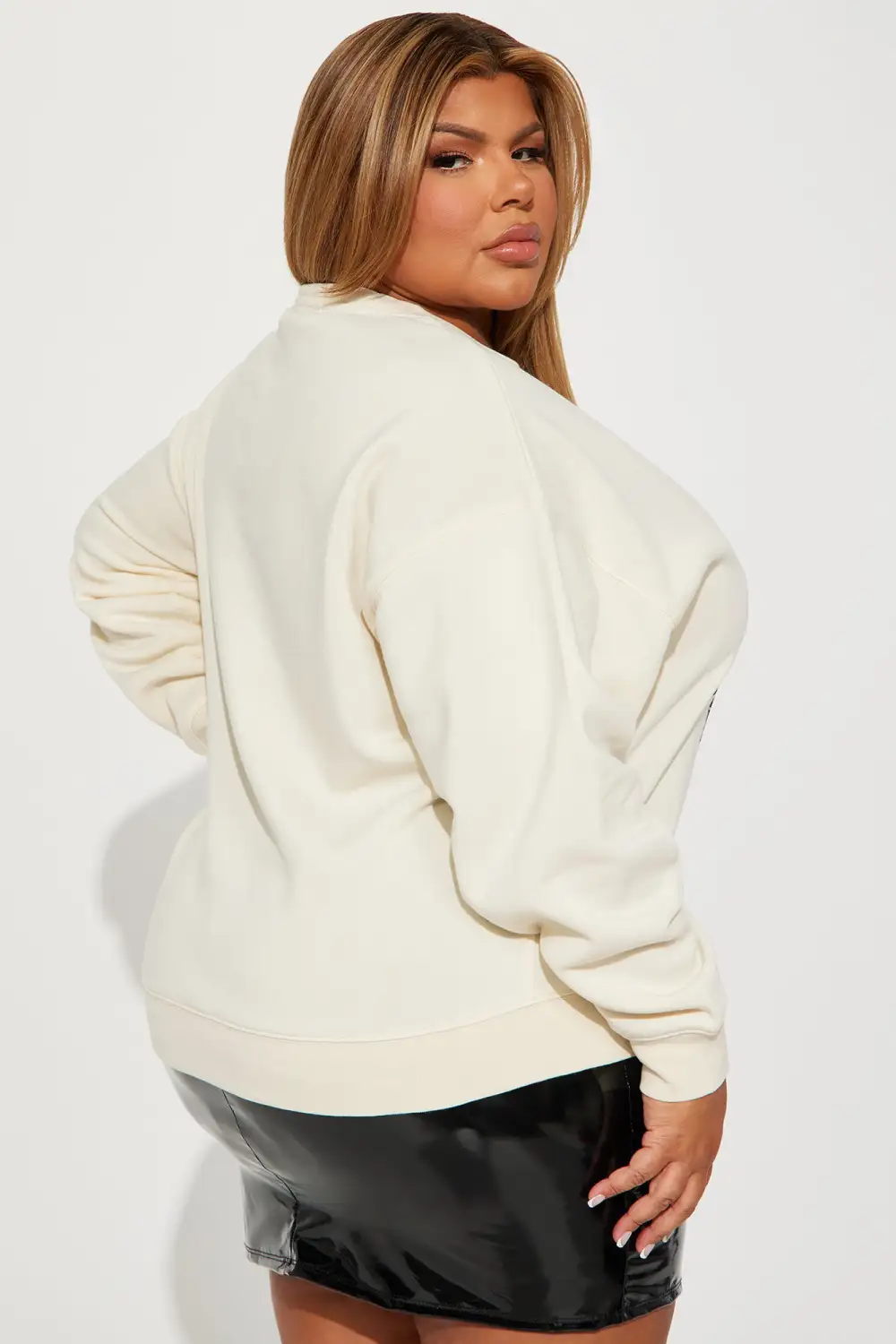 Ain't No Saint Crew Neck Sweatshirt - Sand