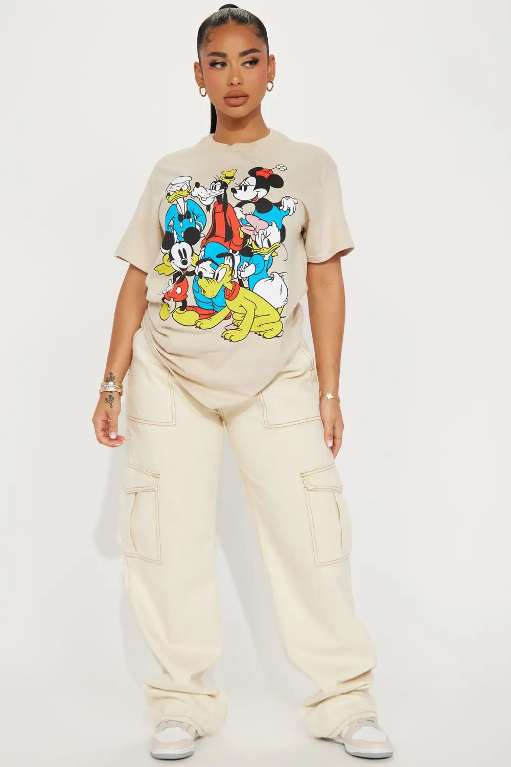 Mickey Mouse The Sensational Six Graphic Tee - Sand