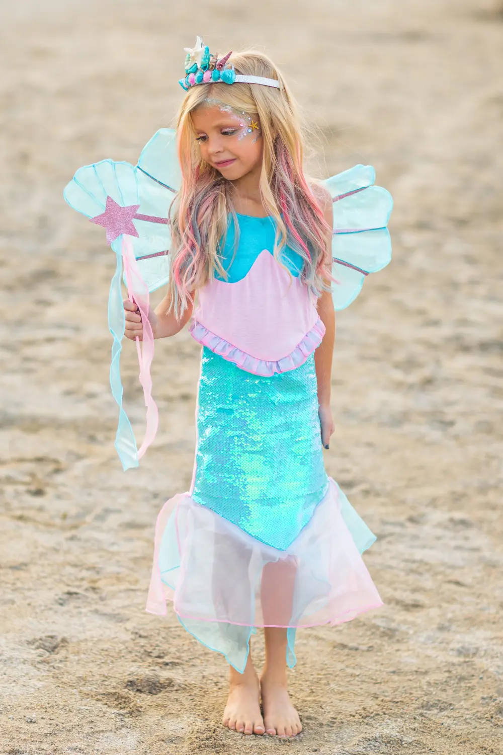 Deluxe Mermaid Costume - 4 Piece Complete Set!