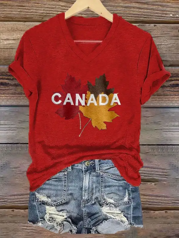 Women's Canada Travel Print T-Shirt